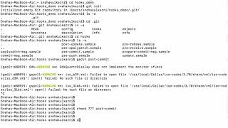 Adding a post commit git hook