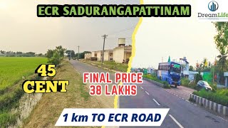 NO.60🤩ECR ON ROAD NEAR 45 CENT 38 LAKHS @DREAMLIFEPROPERTIES07