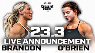 Rough Cut: 23.3 Live Announcement — O’Brien vs. Brandon
