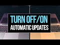 How to Turn Off / On Automatic Updates on MacBook, MacBook Air, MacBook Pro