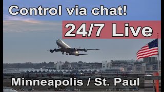 24/7 MSP Webcam - Minneapolis / St. Paul Airport - You Control The Cams!