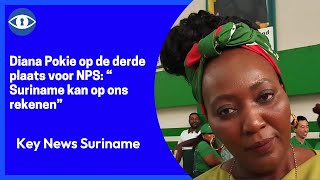 Diana Pokie op de derde plaats voor NPS: “Suriname kan op ons rekenen”