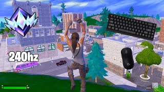 Mad 60HE ASMR 😴 Tilted Zone Wars Gameplay 🏆 Satisfying Keyboard Fortnite 240 FPS 4K