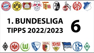 Bundesligatipps 1.Liga - 6.Spieltag - Saison 2022/2023