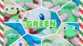 【無言 bgm op無し】GREEN の スクイーズ 紹介 【ASMR】【音フェチ】