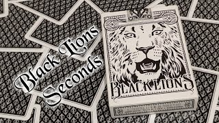 Daily deck review day 349 - Black Lions Seconds playing cards By David Blaine