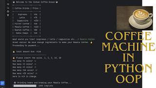 Python Coffee Machine Project | OOP Practice