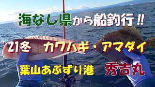 海なし県から船釣行‼ 21冬 カワハギ・アマダイリレー 秀吉丸