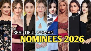 Nominees For The Most Beautiful Woman In The World 2026 | Only Top10