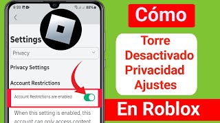 Cómo desactivar la configuración de privacidad en Roblox |Desactivar la configuración de privacidad