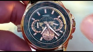 Sekonda Chronograph World Time Watch - Review