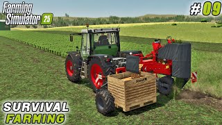 Selling Silage, Harvesting Carrots \u0026 Growing the Farm | Survival Challenge | FS 25 | Timelapse #09