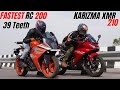 RC200 39 Teeth vs Karizma 210 Drag Race