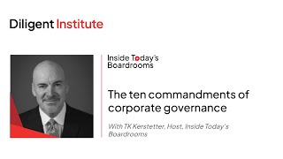 The ten commandments of corporate governance