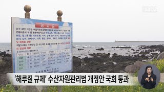 '해루질 규제' 수산자원관리법 국회 통과