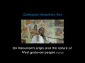 garikapati narasimha rao on hanuman and nature of godavari dist people