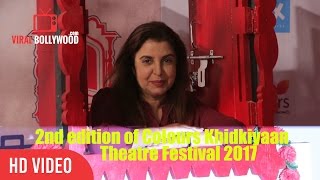 Farah Khan At 2nd edition of Colours Khidkiyaan Theatre Festival 2017 | Viralbollywood