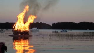 Juhannuskokko  Midsummer bonfire   Finland  2013