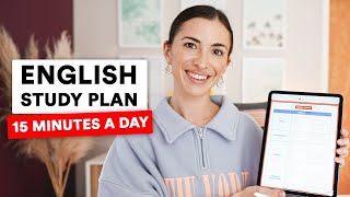 English study plan - 15-minute daily English language learning routine - Marina Mogilko