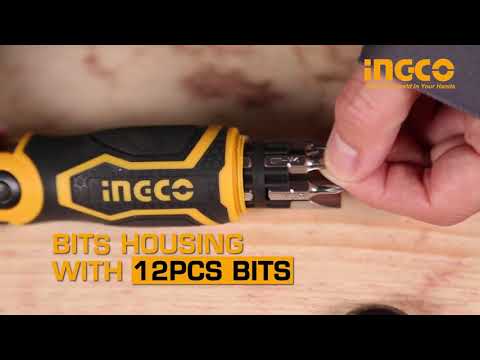 INGCO AKISD1208 Ratchet Screwdriver Set 13 In 1
