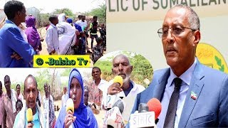 Bulshada Danyarta Xaafada Cali Xusen Burco Oo Fariin Culus udiray Madaxweyne Muuse Biixi.