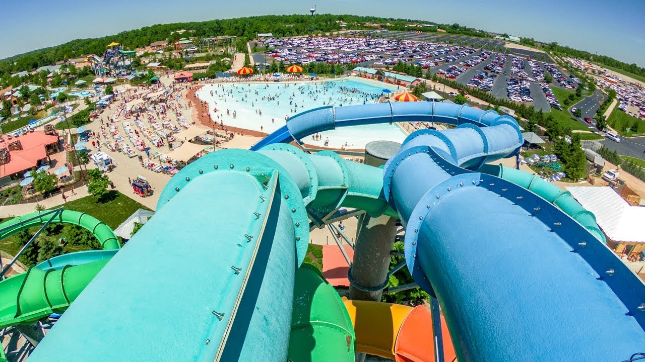 Turquoise Slippery Seals - Extreme Water Slide | Zoombezi Bay - YouTube