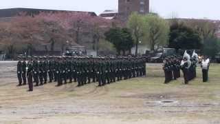 陸上自衛隊 第一音楽隊とラッパ隊のドリル演奏　　練馬駐屯地創立６４周年記念行事【2015.4.12】