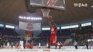 [2Q] O'Darien Bassett, One hand dunk | Knights vs Orions | 20181018 | 2018-19 KBL