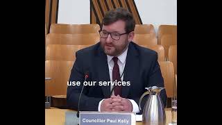 Councillor Paul Kelly at the Scottish Parliament Health, Social Care and Sport Committee - 8.10.24