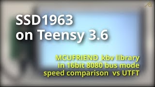 SSD1963 Teensy 3.6 (16bit interface 800x480) using MCUFRIEND_kbv