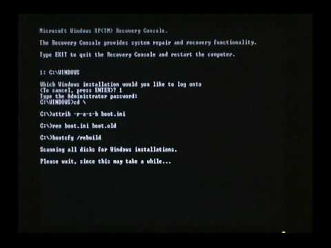 How to Create a New BOOT.INI How to Create a New BOOT.INI