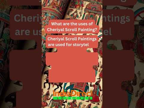 What is scroll painting and how is it used?