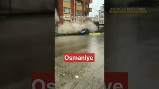 OSMANİYE'DE YIKILAN BİNANIN GÖRÜNTÜSÜ