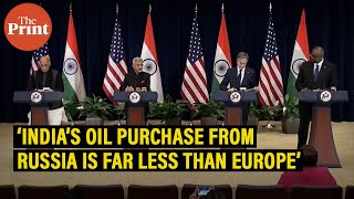 ‘India’s monthly oil purchase from Russia is less Europe’s in an afternoon’, says S. Jaishankar