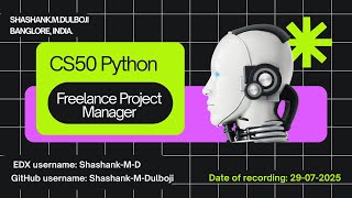 CS50 Python Final Project - Freelance Project Manager