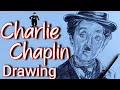 Charlie Chaplin Drawing || Urdha Arts || Sketch of Charlie Chaplin Face Easy