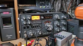 The 1983 Yaesu Ft101 zd mk3 ham radio.