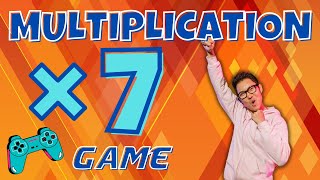 7X MULTIPLICATION GAME! BRAIN BREAK EXERCISE, MOVEMENT ACTIVITY. MATH GAME. TIMES TABLES