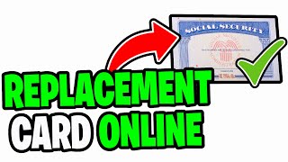 How To Apply For Replacement Social Security Card Online! - Tutorial