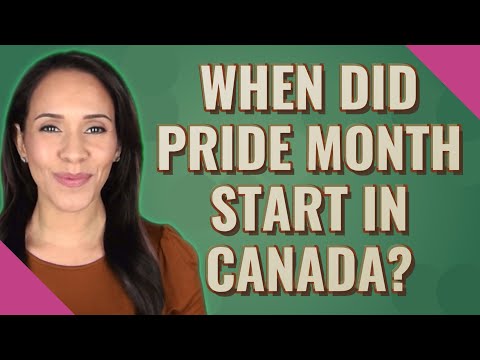When did pride month start in Canada?