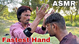 ASMR || PAKISTANI FASTEST HEAD MASSAGE || 360 HEAD MASSAGE || AGGRESSIVE YOUNG TALENT #asmr