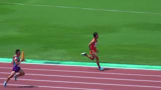 北九州市小中学生記録会・中2男子100m予選・第12組