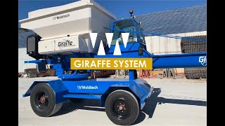 GIRAFFE SYSTEM FOR TRANSPORTING AND POURING CONCRETE.