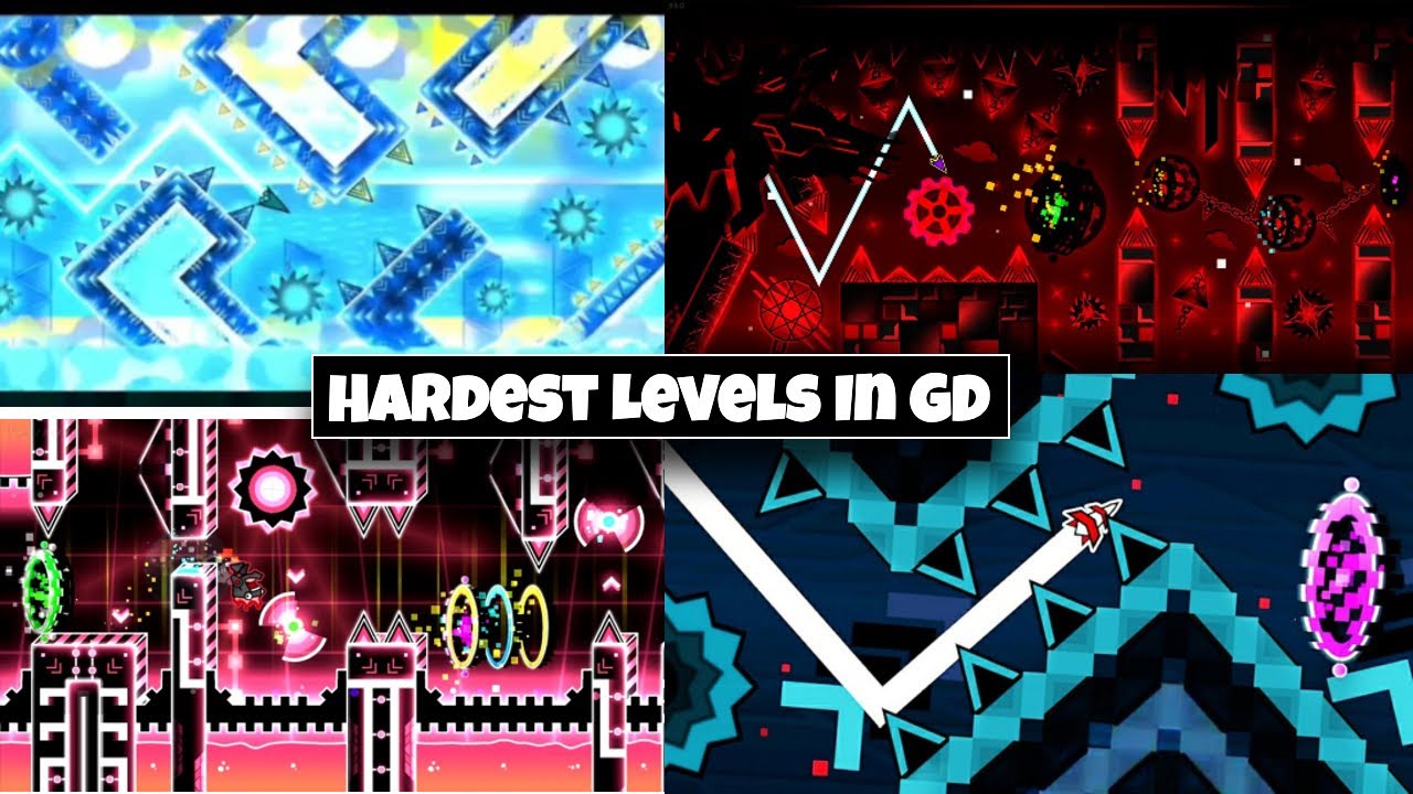 Geometry Dash Hardest Levels Youtube