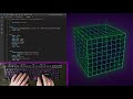 ASMR Programming - Spinning Cube - No Talking