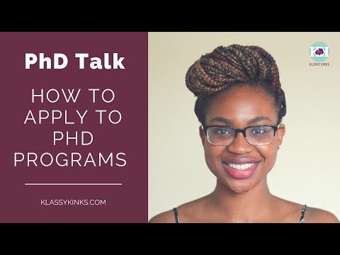 PhD Talk | How to Apply to PhD Programs PhD Talk | How to Apply to PhD Programs
