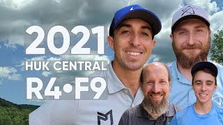 2021 Huk Central • Rnd 4 • Front 9 • Michael Johansen • Paul McBeth • Chris Dickerson • Evan Smith