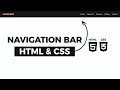 How to Create a Navigation Bar Using HTML & CSS in 4 Minutes