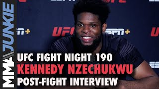 Kennedy Nzechukwu was 'sick' during week, hurt performance | UFC Fight Night 190