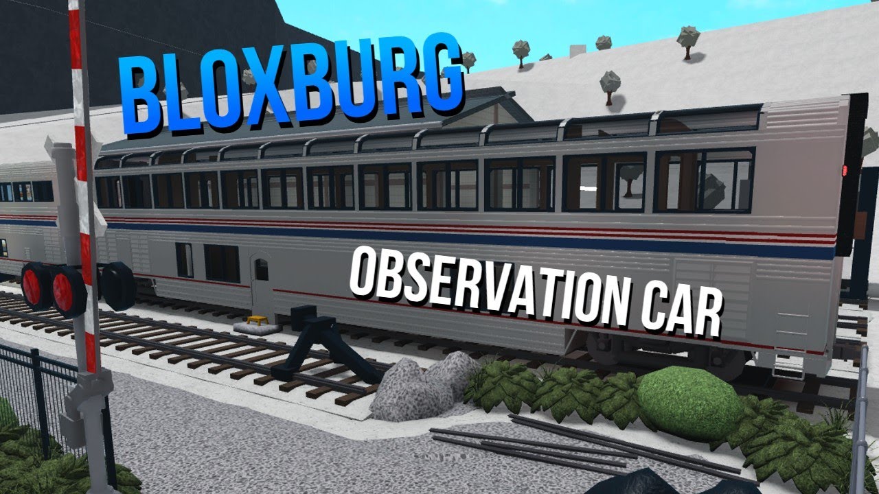 Bloxburg - Observation Train Car (Build) - YouTube